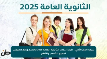 نتيجة الدور الثاني.. اعرف درجات الثانوية العامة 2025 بالاسم ورقم الجلوس لجميع الشعب والنظم